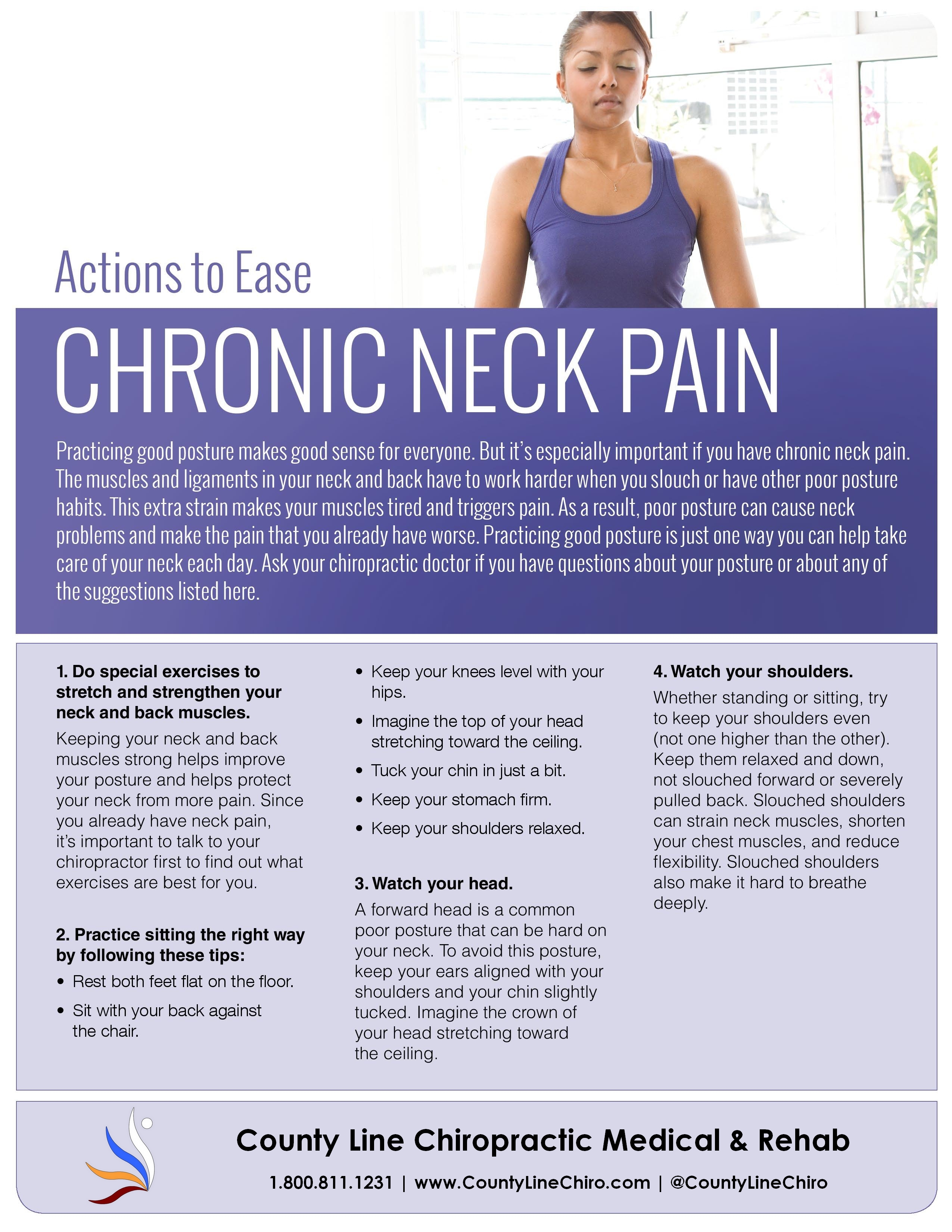 Actions to Ease Chronic Neck Pain