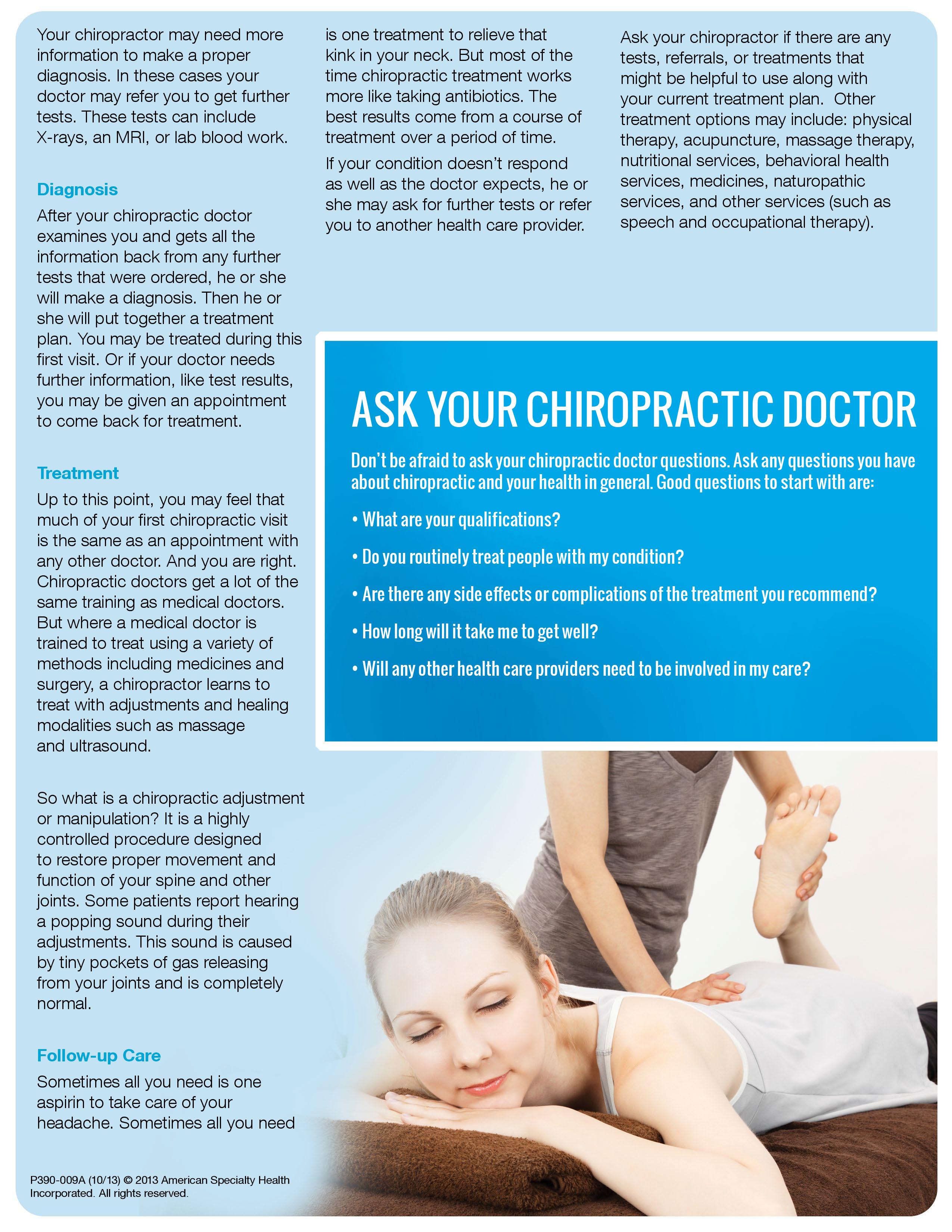 What to Expect at Your First Chiropractic Visit