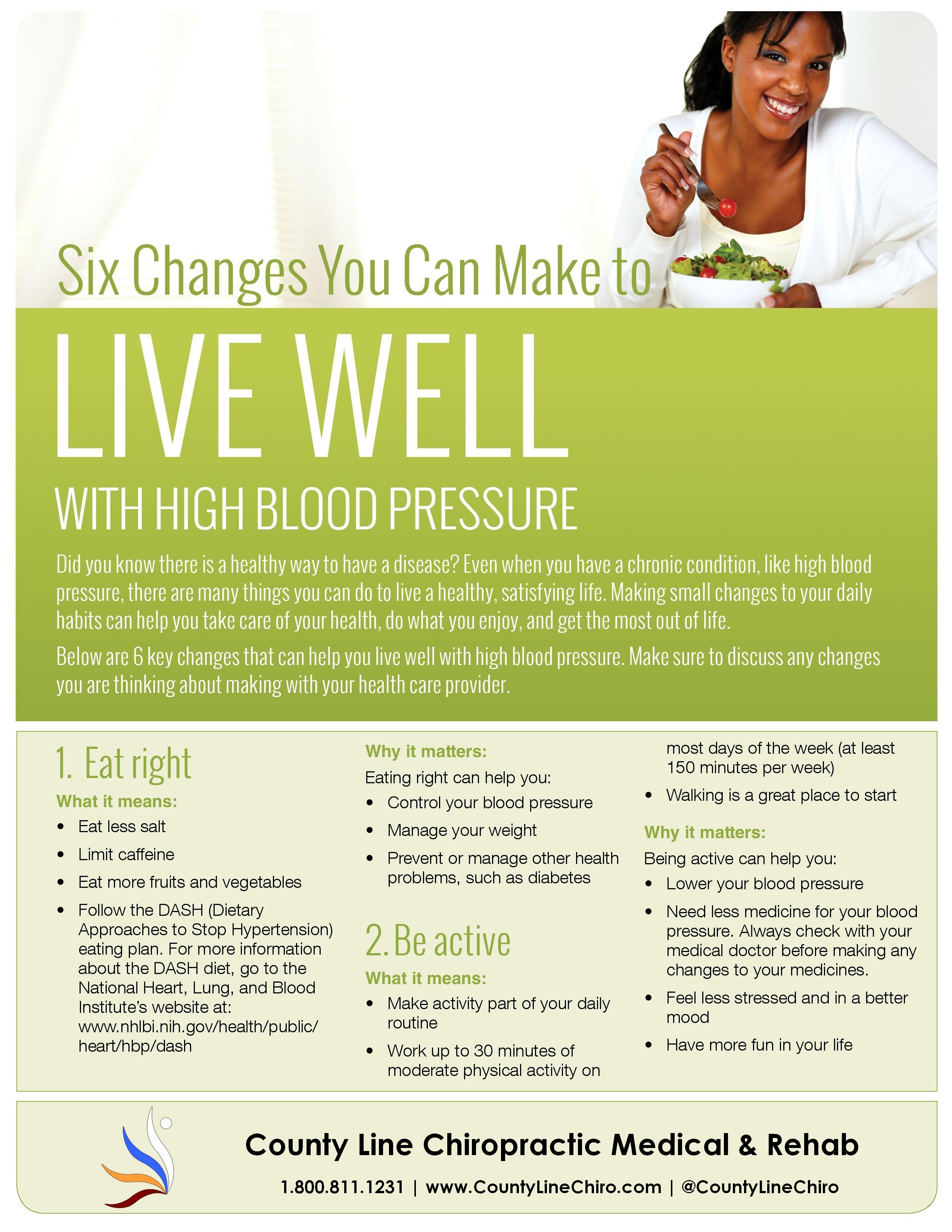 Six Changes You Can Make to Live Well with High Blood Pressure