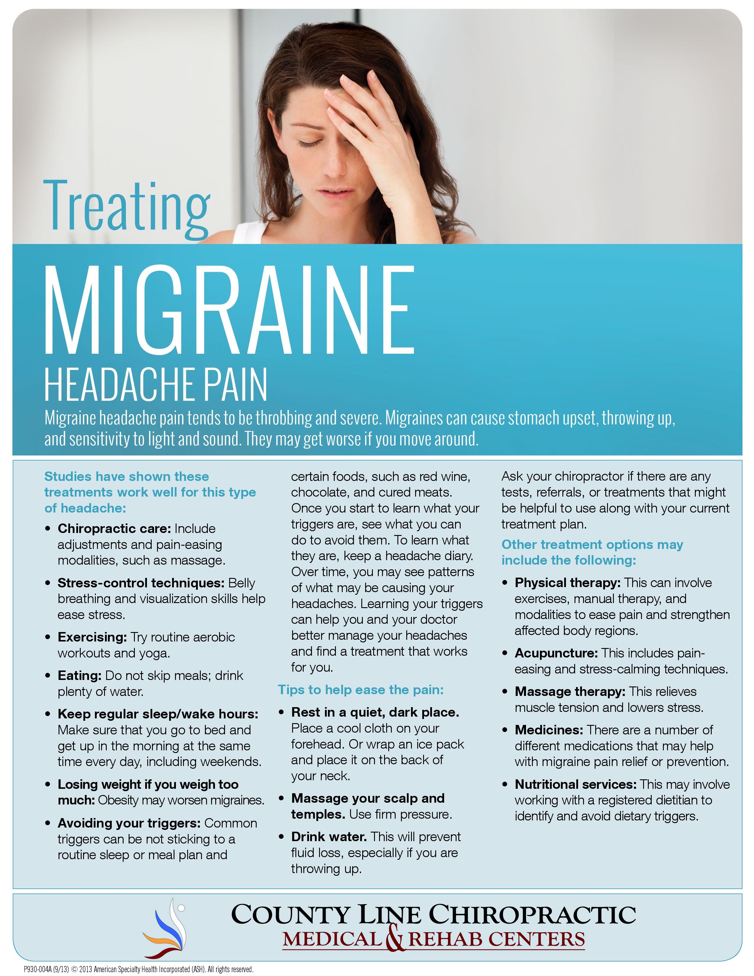 Treating Migraine Headache Pain