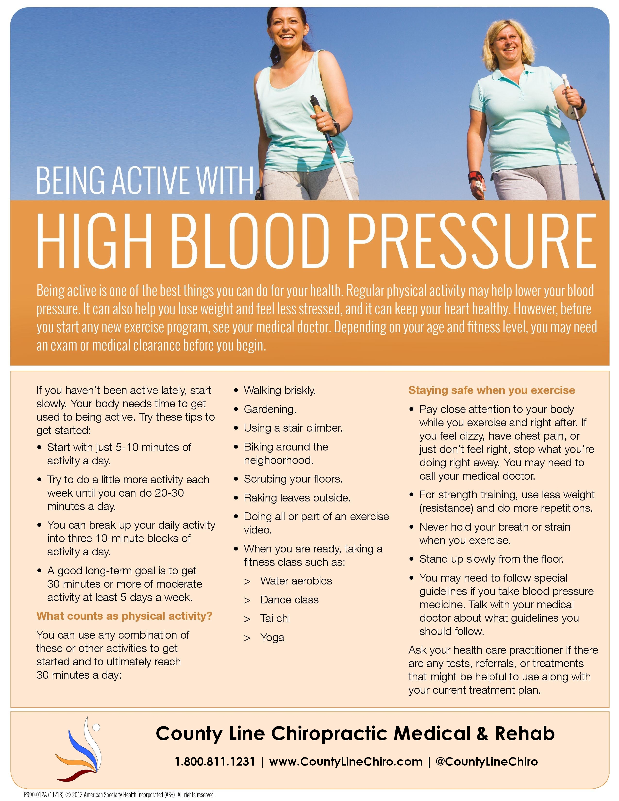 Being Active With High Blood Pressure