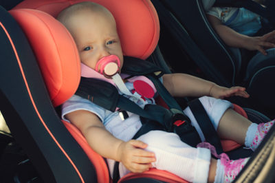 Safety features - car accident - baby in the car seat